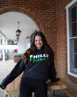 PHILLY WAVY CROPPED HOODIE