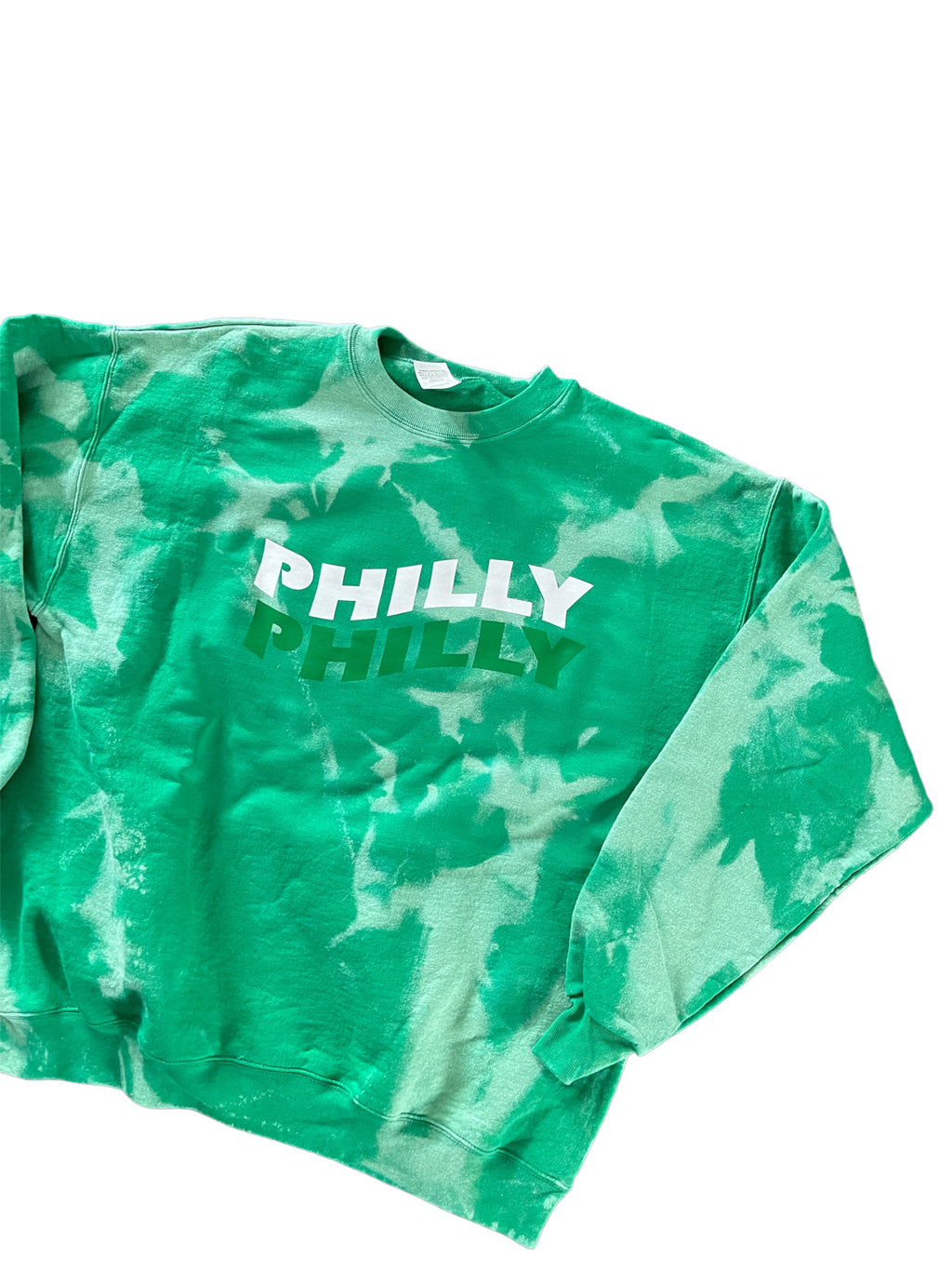 Philly Philly Wavy Green Crewneck Sweatshirt