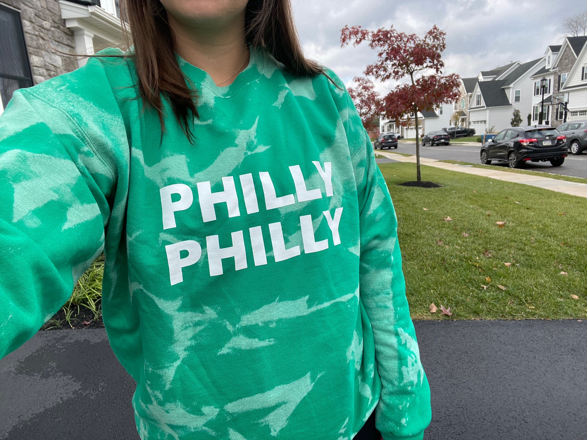 Philly Philly Green Crewneck Sweatshirt